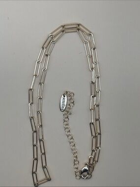 Serafina Goldtone Paperclip Chain Necklace